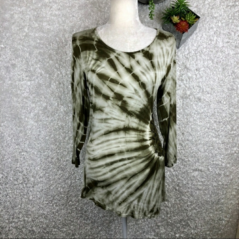 DB tie dye asymmetrical tunic top size M